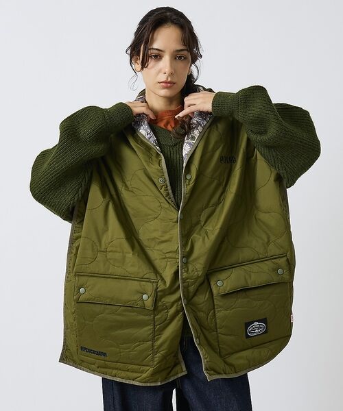 ABAHOUSE / アバハウス マフラー・ショール・スヌード・ストール | 【POLER/ポーラー】QULTED VEST MUFFLER/キルティング/ワ | 詳細14