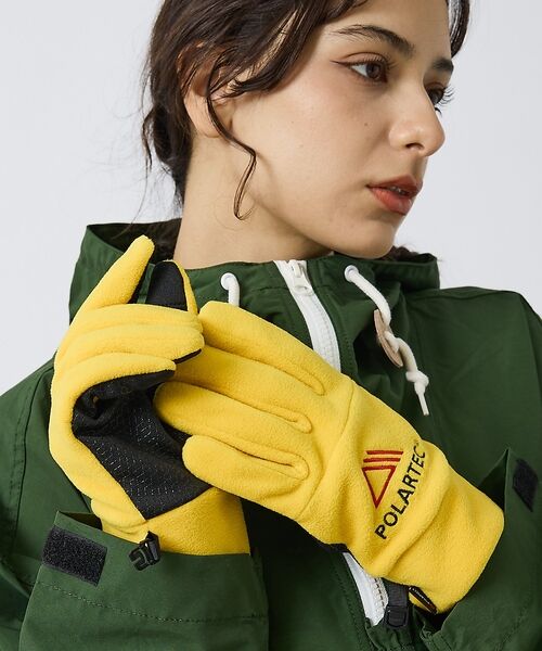 ABAHOUSE / アバハウス 手袋 | 【POLARTEC/ポーラックス】GLOVE/グローブ（イエロー）
