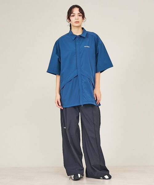 ABAHOUSE / アバハウス シャツ・ブラウス | 【WILDTHINGS / ワイルドシングス】ELASTIC NYLON DEN | 詳細1