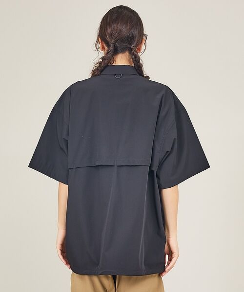 ABAHOUSE / アバハウス シャツ・ブラウス | 【WILDTHINGS / ワイルドシングス】ELASTIC NYLON DEN | 詳細12