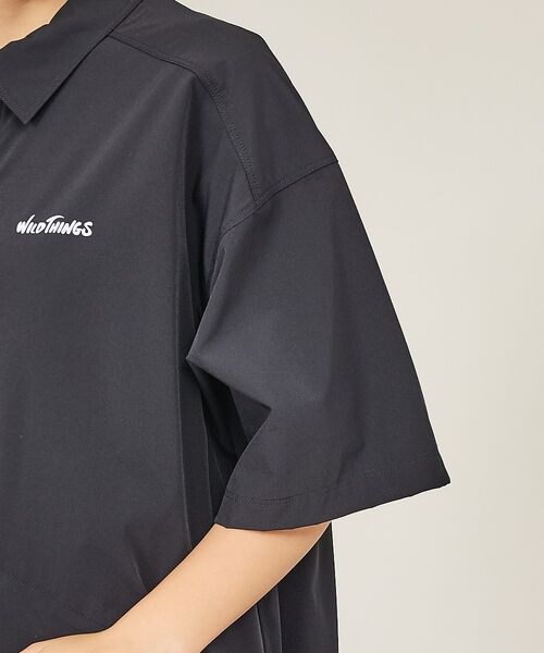 ABAHOUSE / アバハウス シャツ・ブラウス | 【WILDTHINGS / ワイルドシングス】ELASTIC NYLON DEN | 詳細14