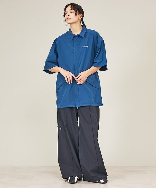 ABAHOUSE / アバハウス シャツ・ブラウス | 【WILDTHINGS / ワイルドシングス】ELASTIC NYLON DEN | 詳細2