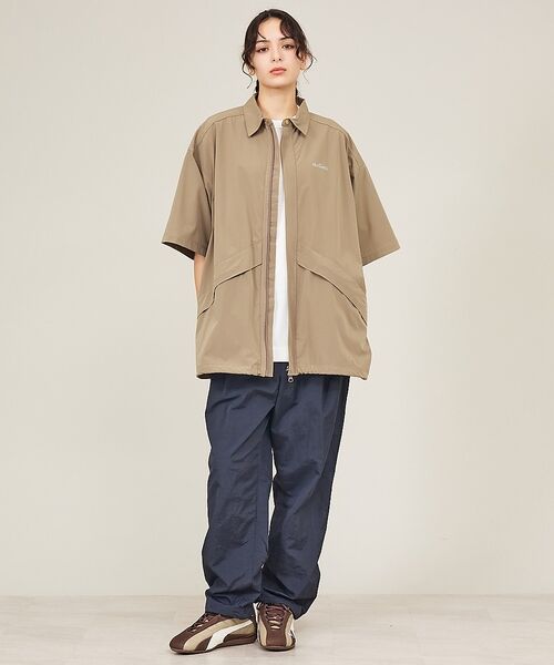 ABAHOUSE / アバハウス シャツ・ブラウス | 【WILDTHINGS / ワイルドシングス】ELASTIC NYLON DEN | 詳細19