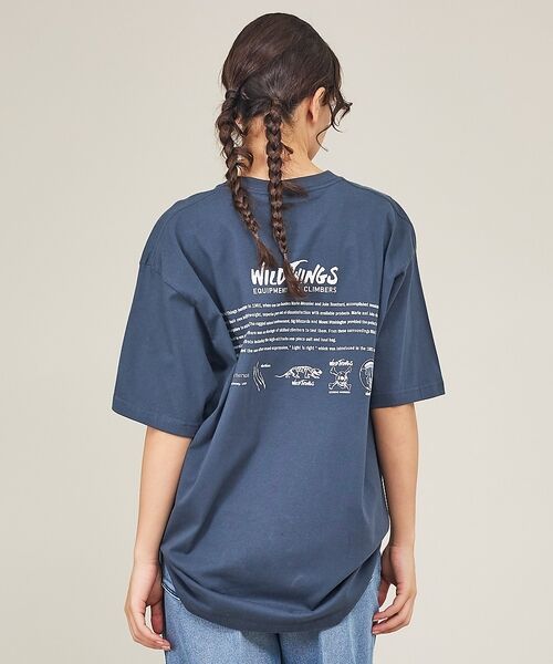 ABAHOUSE / アバハウス Tシャツ | 【WILDTHINGS / ワイルドシングス】OLD ICONS TEE / オ（ネイビー）