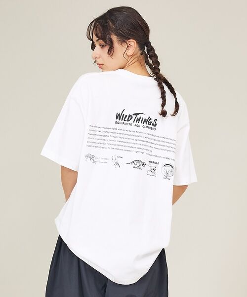 ABAHOUSE / アバハウス Tシャツ | 【WILDTHINGS / ワイルドシングス】OLD ICONS TEE / オ（ホワイト）