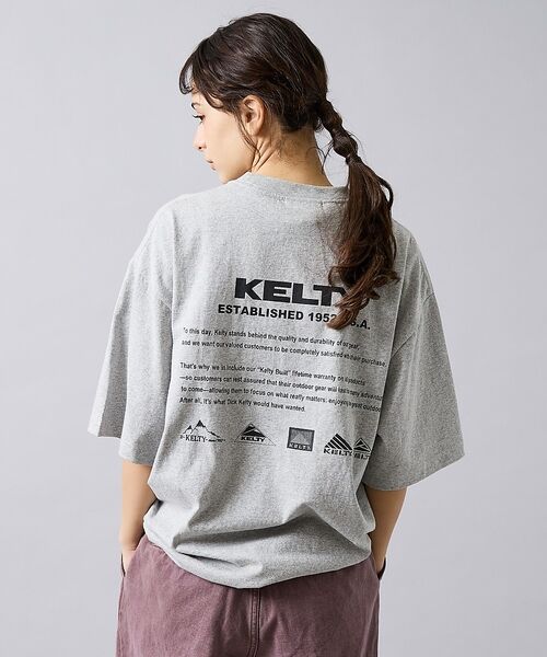 ABAHOUSE / アバハウス Tシャツ | 【KELTY / ケルティ】Back History logo T-Shirt(ライトグレー)