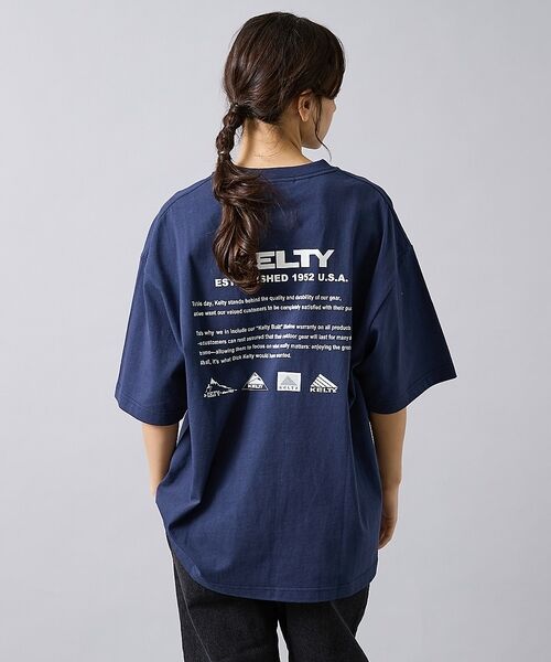 ABAHOUSE / アバハウス Tシャツ | 【KELTY / ケルティ】Back History logo T-Shirt(ネイビー)