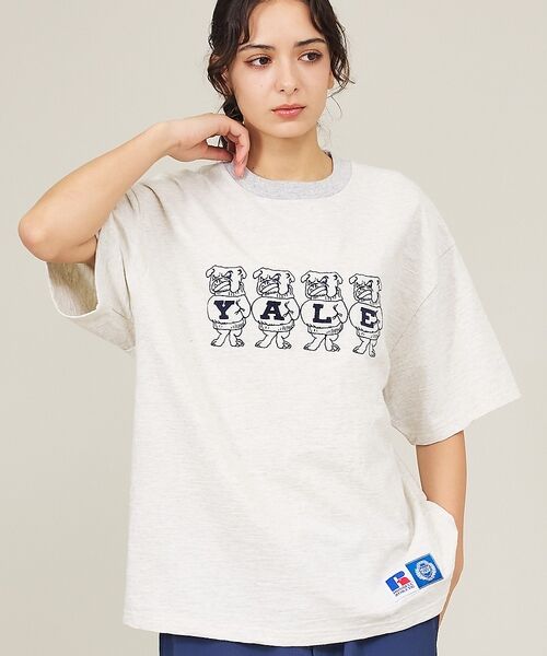 ABAHOUSE / アバハウス Tシャツ | 【RUSSELL ATHLETIC / ラッセル アスレティック】Univers（ホワイト系その他2）