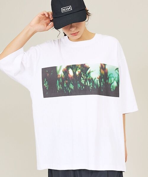ABAHOUSE / アバハウス Tシャツ | 【JOHNBULL/ ジョンブル】NINE INCH NAILS /ナイン・イン（ホワイト系その他2）