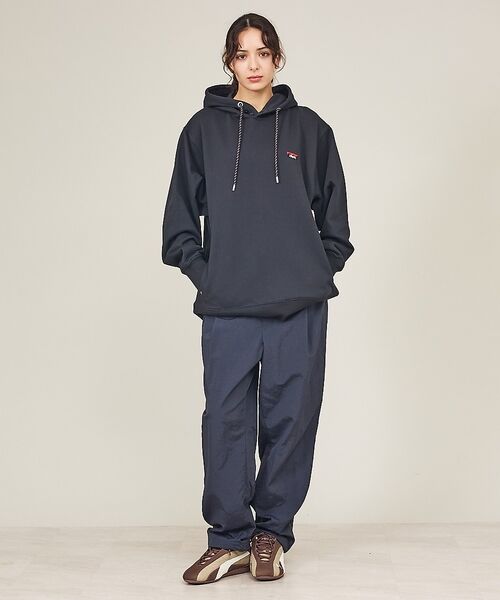 ABAHOUSE / アバハウス パーカー | 【NANGA  /ナンガ】エコハイブリッド ミニボックスロゴ エンブロイダリー | 詳細1