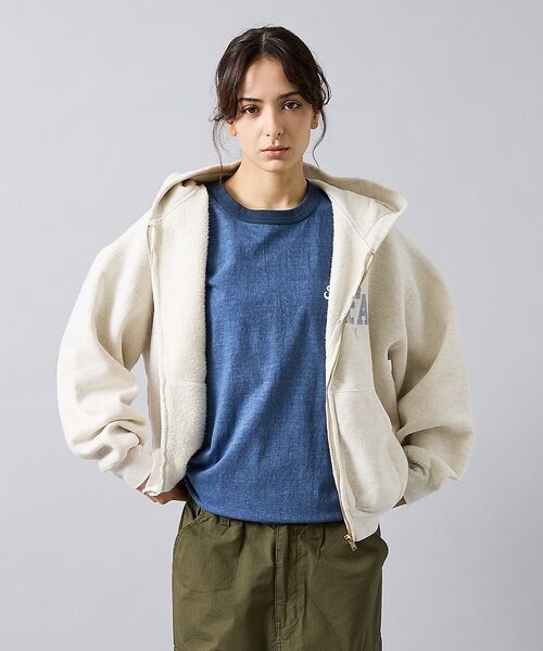 ABAHOUSE / アバハウス パーカー | 【REMI RELIEF / レミ レリーフ】  SP加工 起毛裏毛 ZIPパー | 詳細13