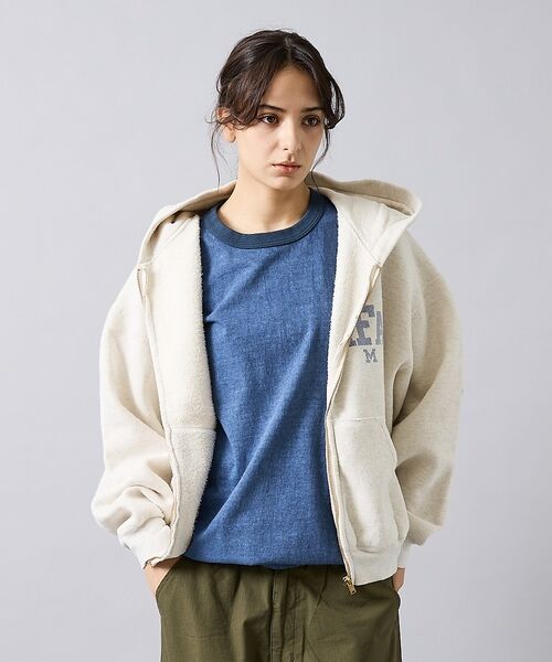 ABAHOUSE / アバハウス パーカー | 【REMI RELIEF / レミ レリーフ】  SP加工 起毛裏毛 ZIPパー | 詳細4