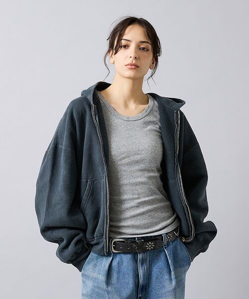 ABAHOUSE / アバハウス パーカー | 【REMI RELIEF / レミ レリーフ】  SP加工 起毛裏毛 ZIPパー | 詳細27