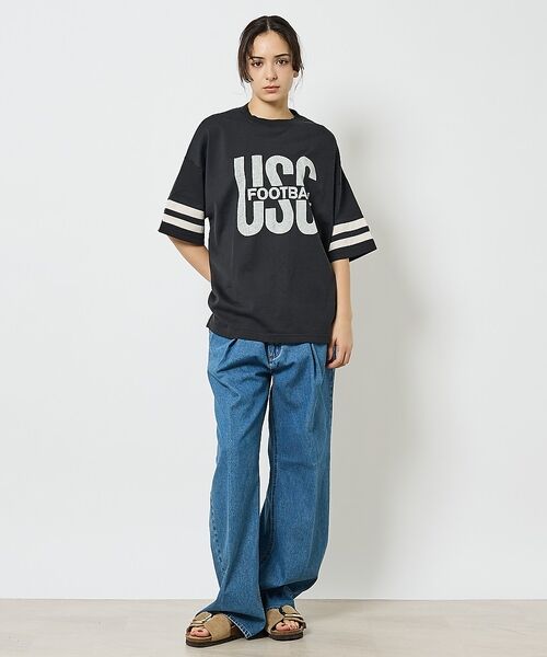 ABAHOUSE / アバハウス Tシャツ | 【REMI RELIEF / レミ レリーフ】  R/C天竺 フットボールTシャ | 詳細6