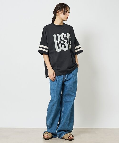 ABAHOUSE / アバハウス Tシャツ | 【REMI RELIEF / レミ レリーフ】  R/C天竺 フットボールTシャ | 詳細7