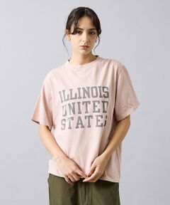 ABAHOUSE / アバハウス Tシャツ | 【REMI RELIEF / レミ レリーフ】  ILLINOIS / ３段プリ
