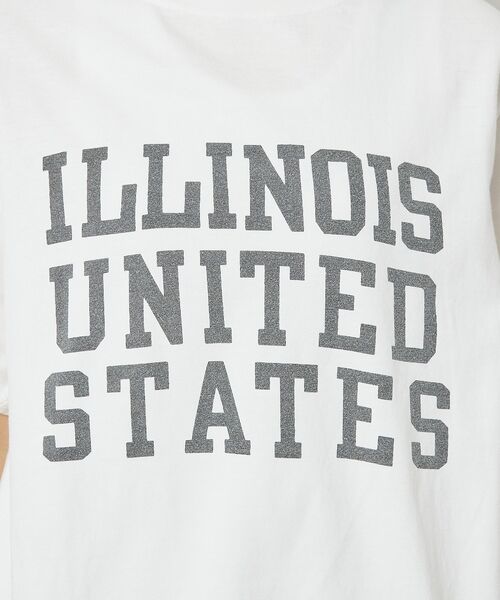 ABAHOUSE / アバハウス Tシャツ | 【REMI RELIEF / レミ レリーフ】  ILLINOIS / ３段プリ | 詳細5