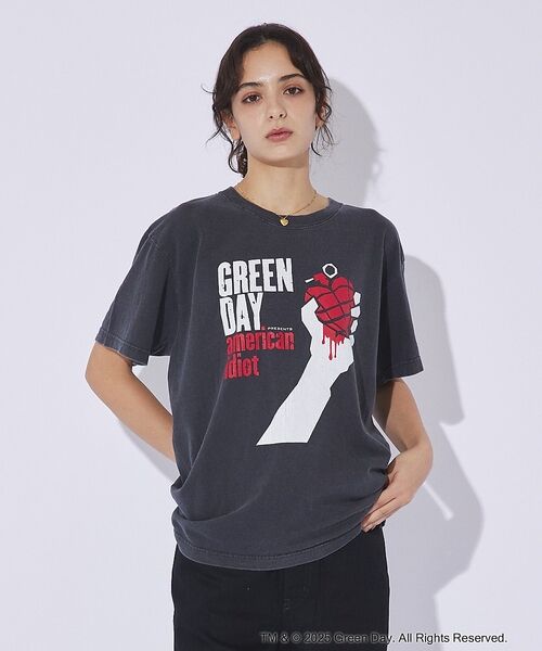 ABAHOUSE / アバハウス Tシャツ | 【GOOD ROCK SPEED/グッドロックスピード】GREEN DAY /グ（ブラック系その他1）