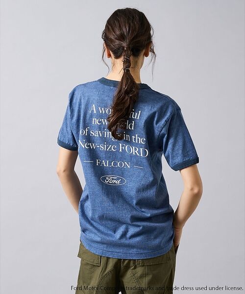 ABAHOUSE / アバハウス Tシャツ | 【GOOD ROCK SPEED / グッドロックスピード】FORD ロゴプリン（ネイビー）