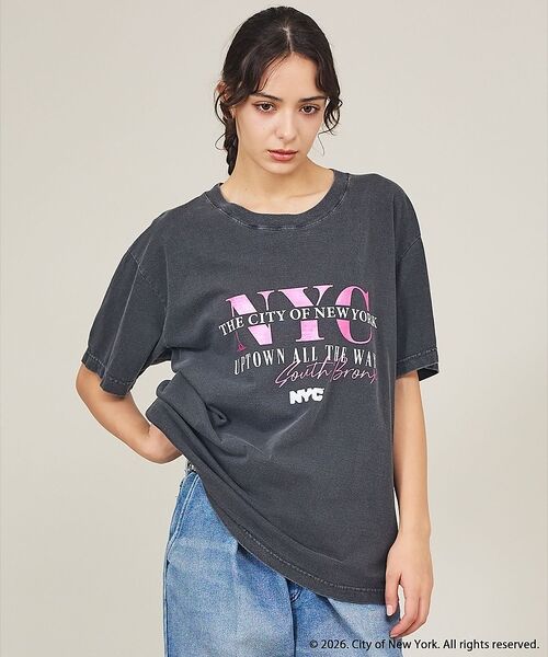 ABAHOUSE / アバハウス Tシャツ | 【GOOD ROCK SPEED / グッドロックスピード】NYC/ NewYo（ブラック）