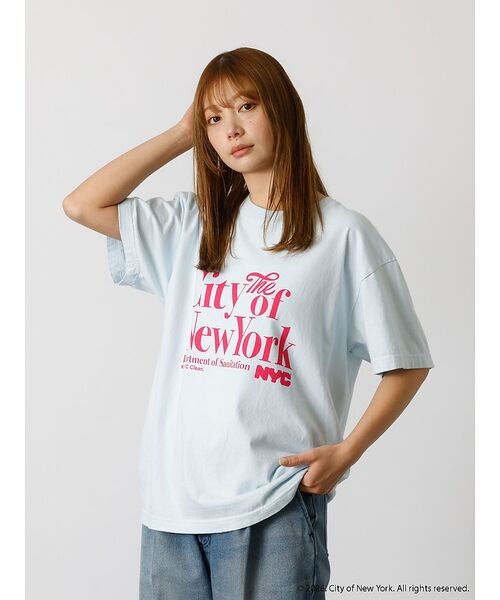 ABAHOUSE / アバハウス Tシャツ | 【GOOD ROCK SPEED / グッドロックスピード】NYC/ NewYo（ライトブルー）