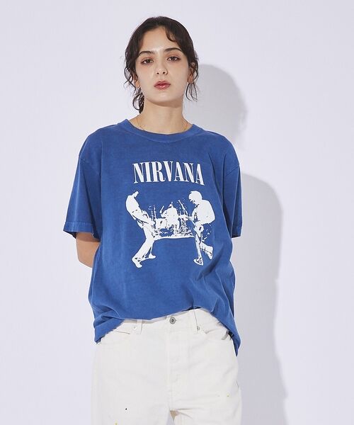 ABAHOUSE / アバハウス Tシャツ | 【GOOD ROCK SPEED/グッドロックスピード】NIRVANA TEE（インディゴ）