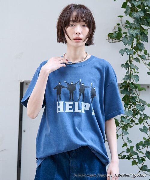ABAHOUSE / アバハウス Tシャツ | 【GOOD ROCK SPEED/グッドロックスピード】THE BEATLES（ネイビー）