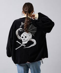 ABAHOUSE / アバハウス ブルゾン | 【THRIFTY LOOK /スリフティルック】 / SNAKE & SKULL