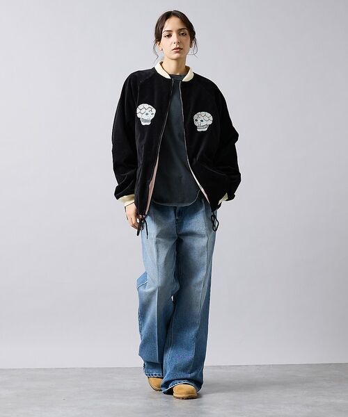 ABAHOUSE / アバハウス ブルゾン | 【THRIFTY LOOK /スリフティルック】 / SNAKE & SKULL | 詳細1