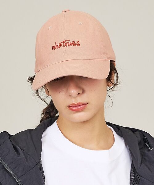 ABAHOUSE / アバハウス ハット | 【WILDTHINGS / ワイルドシングス】COTTON TWILL LOGO（ピンクベージュ）
