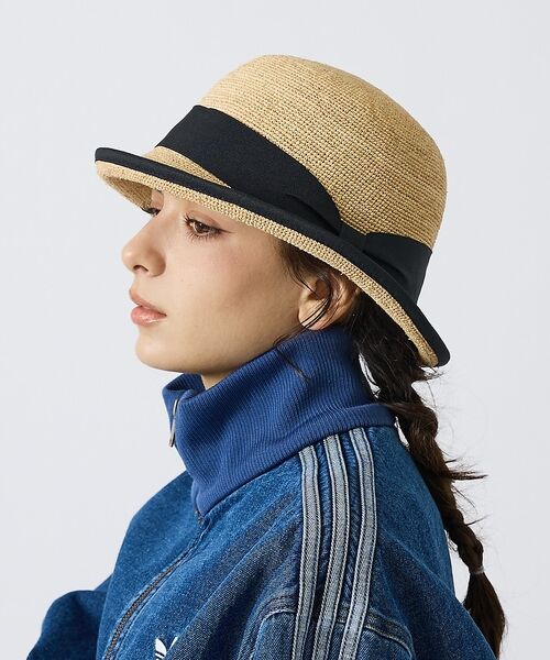 ABAHOUSE / アバハウス ハット | 【RUBEN/ルーベン】テープデザインRAFIAHATシリーズ/テープデザインラ（ベージュ系その他3）