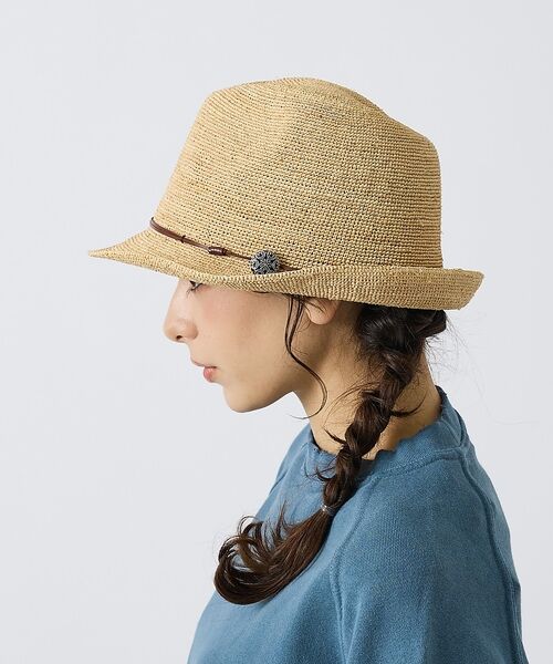 ABAHOUSE / アバハウス ハット | 【RUBEN/ルーベン】ナチュラルカラーRAFFIAHATシリーズ/ナチュラルカ | 詳細4