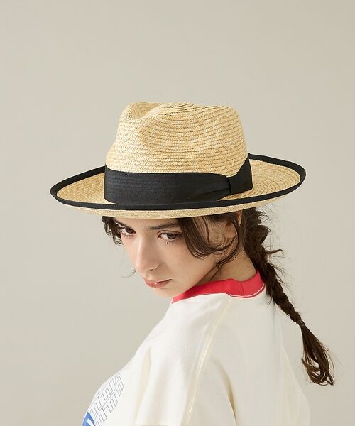 ABAHOUSE / アバハウス ハット | 【RUBEN/ルーベン】STRAW LONGBRIM CODEHAT/ストローロ | 詳細18