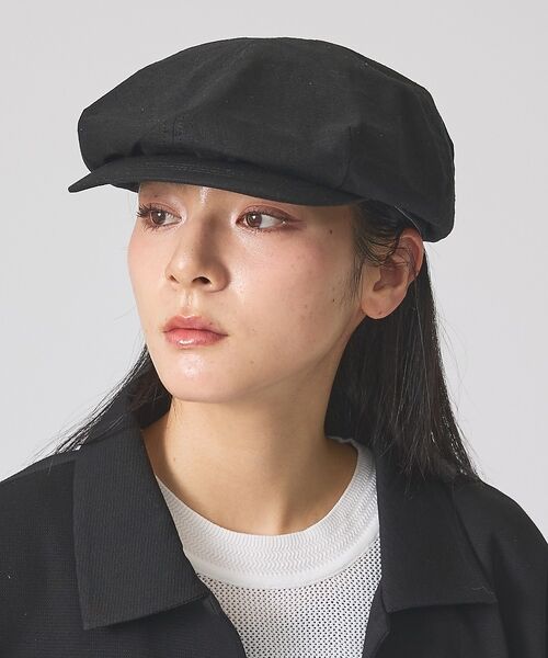 ABAHOUSE / アバハウス ハット | 【RUBEN/ルーベン】COTTON LINEN BIG CASKET/コットン（ブラック）