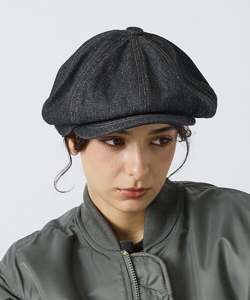 ABAHOUSE / アバハウス ハット | 【RUBEN/ルーベン】DENIM CASKET/デニムキャスケット/ユニセック（ブラック）