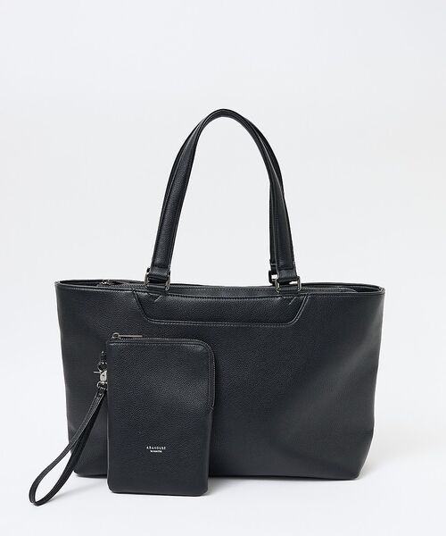 ABAHOUSE / アバハウス トートバッグ | 【ABAHOUSE　les essentiels】 定番トートバッグ / スプリ（ブラック）