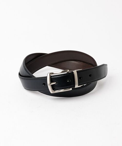 ABAHOUSE / アバハウス ベルト・サスペンダー | 【ABAHOUSE　les essentiels】　　牛革リバーシブルドレスベル | 詳細1