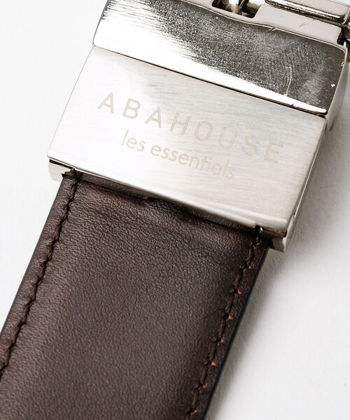 ABAHOUSE / アバハウス ベルト・サスペンダー | 【ABAHOUSE　les essentiels】　　牛革リバーシブルドレスベル | 詳細5