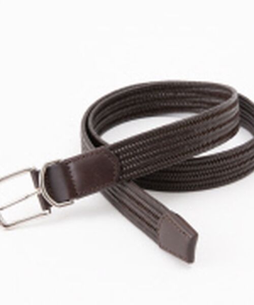 ABAHOUSE / アバハウス ベルト・サスペンダー | 【ABAHOUSE　les essentiels】　　ストレッチメッシュベルト　（ブラウン）