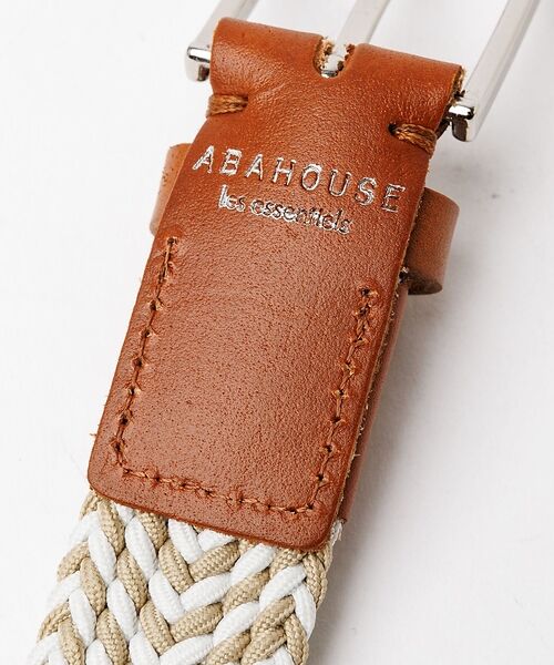 ABAHOUSE / アバハウス ベルト・サスペンダー | 【ABAHOUSE　les essentiels】　　カラーミックスゴムメッシュ | 詳細3