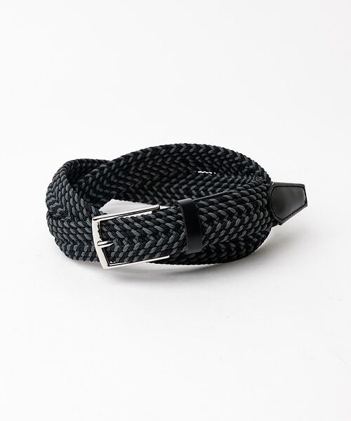 ABAHOUSE / アバハウス ベルト・サスペンダー | 【ABAHOUSE　les essentiels】　　カラーミックスゴムメッシュ（ブラック系その他1）