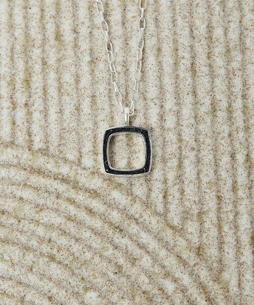 ABAHOUSE / アバハウス ネックレス・ペンダント・チョーカー | 【UNISEX】フレームクッションNecklace【予約】（シルバー）