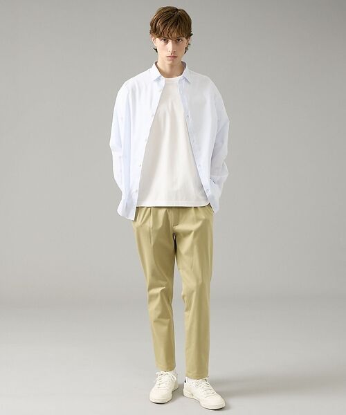 ABAHOUSE / アバハウス シャツ・ブラウス | エアリーストライプ オーバーサイズ レギュラーカラーシャツ | 詳細11