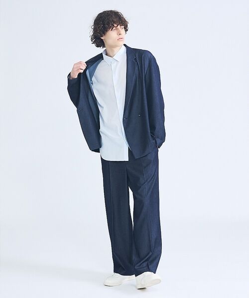 ABAHOUSE / アバハウス シャツ・ブラウス | エアリーストライプ オーバーサイズ レギュラーカラーシャツ | 詳細7