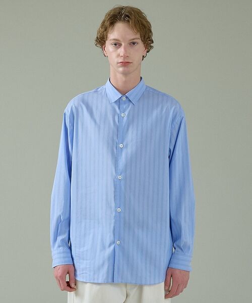 ABAHOUSE / アバハウス シャツ・ブラウス | エアリーストライプ オーバーサイズ レギュラーカラーシャツ【予約】 | 詳細9