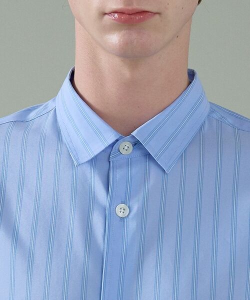 ABAHOUSE / アバハウス シャツ・ブラウス | エアリーストライプ オーバーサイズ レギュラーカラーシャツ【予約】 | 詳細12
