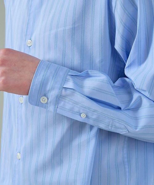 ABAHOUSE / アバハウス シャツ・ブラウス | エアリーストライプ オーバーサイズ レギュラーカラーシャツ【予約】 | 詳細13