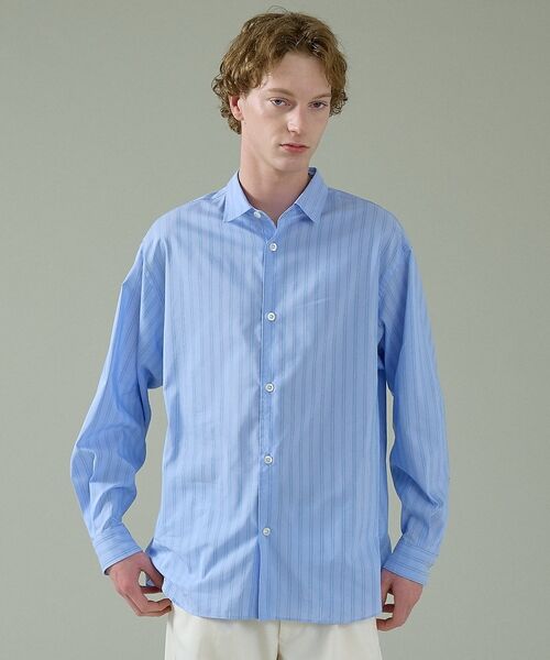 ABAHOUSE / アバハウス シャツ・ブラウス | エアリーストライプ オーバーサイズ レギュラーカラーシャツ【予約】 | 詳細16
