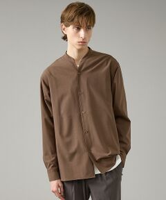 ABAHOUSE / アバハウス シャツ・ブラウス | Vネック スキッパーシャツ / バンドカラー【予約】