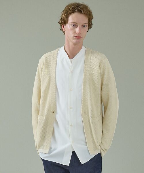 ABAHOUSE / アバハウス シャツ・ブラウス | Vネック スキッパーシャツ / バンドカラー | 詳細11